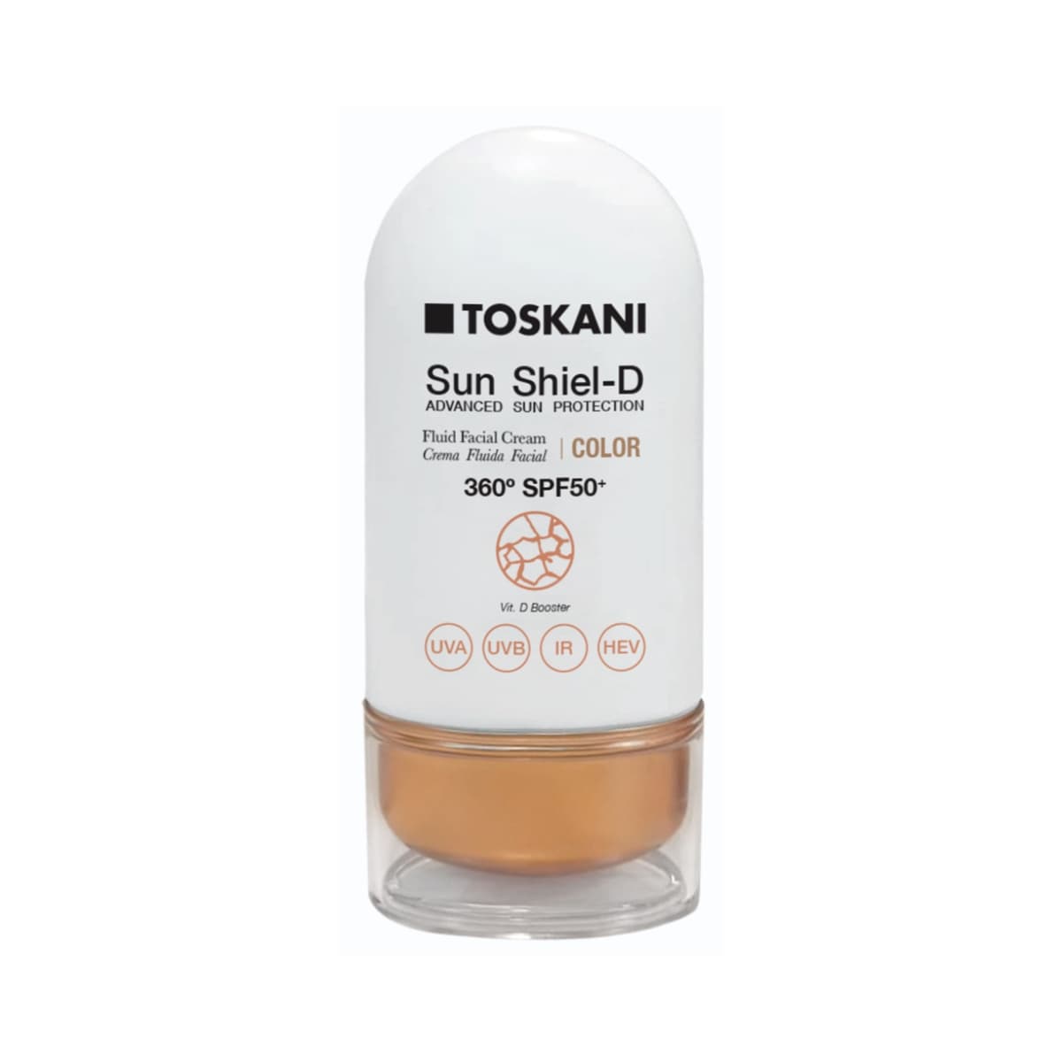 Toskani Sun Shiel D Fluid Facial Cream Spf50 Color
